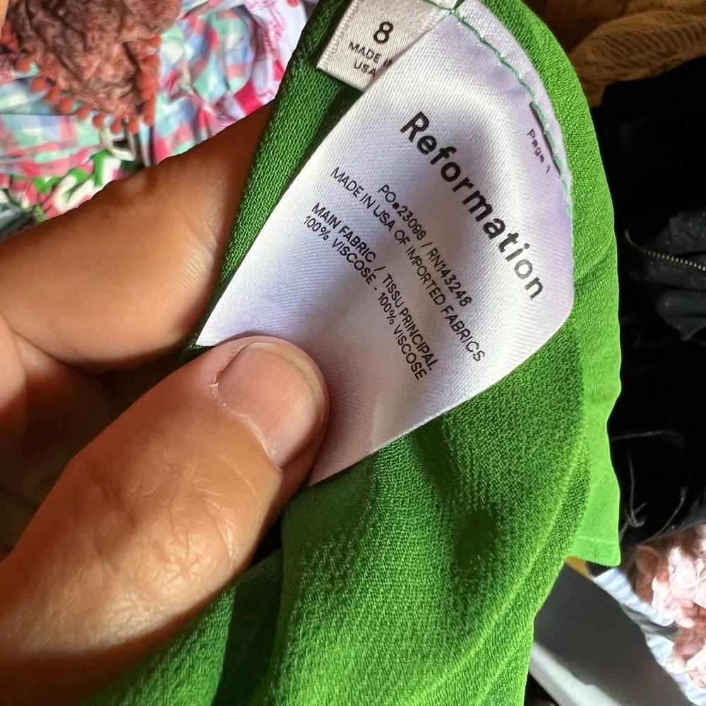NWT reformation  Amsterdam dress size 8💚 - Picture 3 of 7